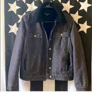Kendall and Kylie Denim Sherpa Jacket